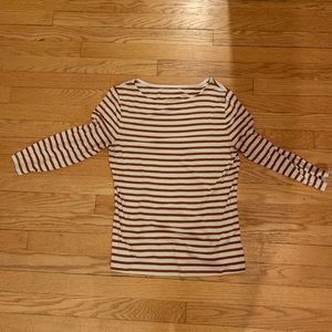 Striped Boatneck Top